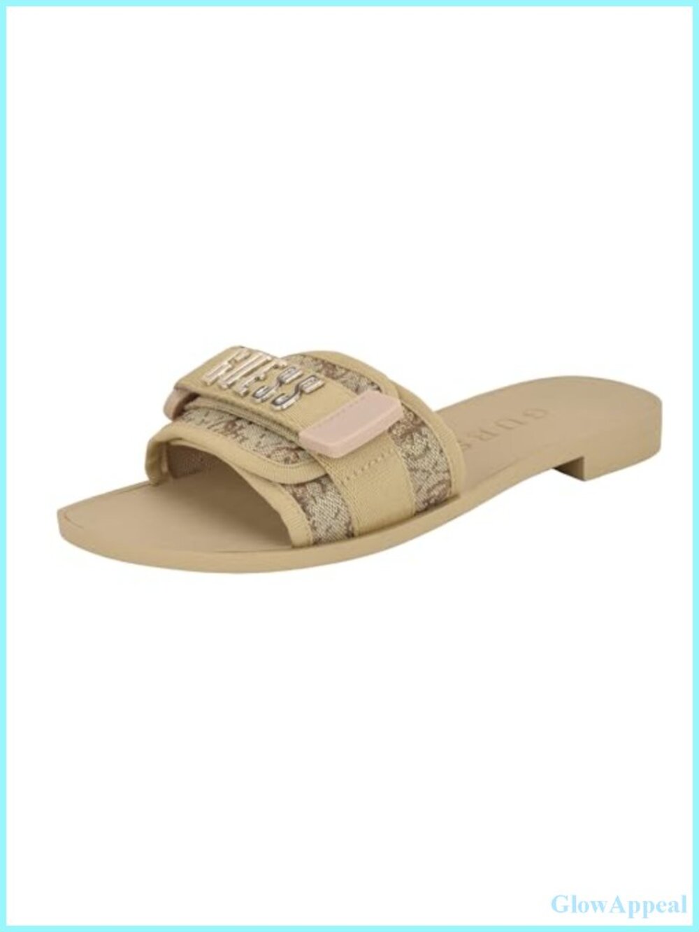 GUESS Elyze Slide Sandals PU Polyester Slip On Casual
